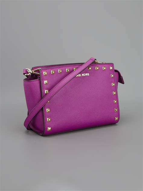 michael kors purple tote bag|michael kors purple crossbody bag.